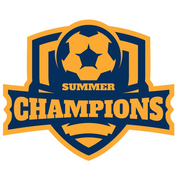 Champions Summer Soccer logo template Thumbnail