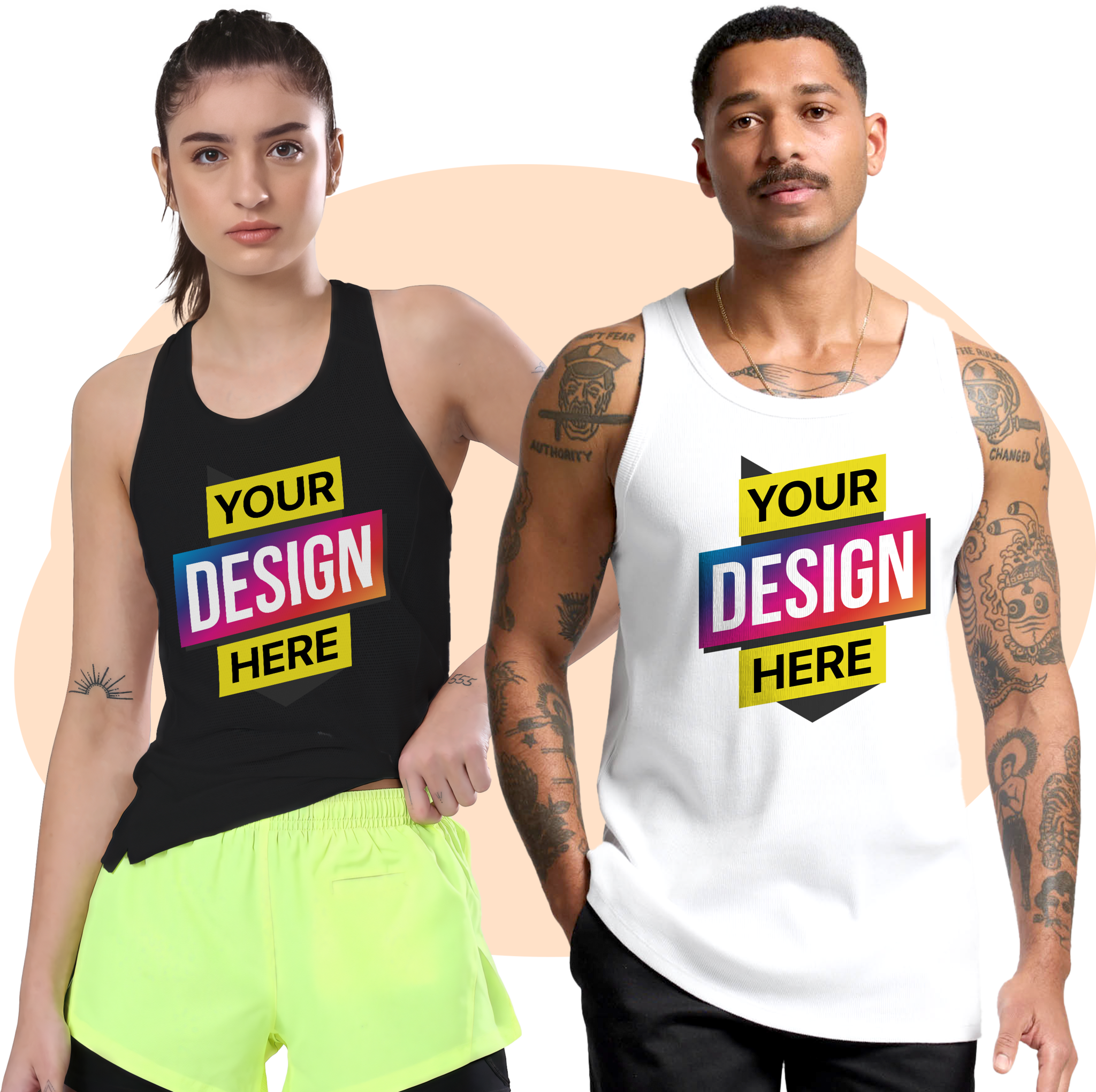 custom singlets and tank tops printing in australia