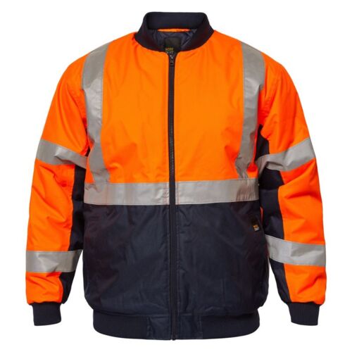 Tempest Hi Vis Bomber Jacket With X - Pattern Tape Thumbnail
