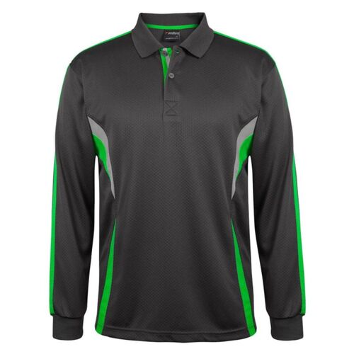 Mens Podium Long Sleeve Cool Polo Thumbnail