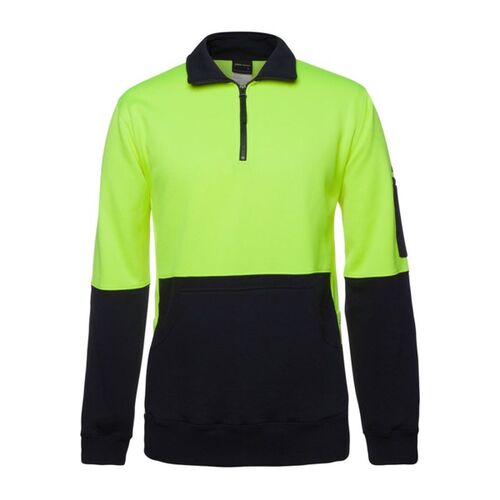 Mens Hi Vis 330G 1/2 Zip Fleece Thumbnail
