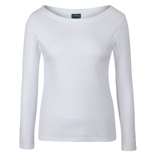 Womens C Of C Long Sleeve Boat Neck Tee Thumbnail