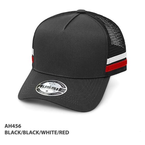 A-Frame Striped Trucker Cap