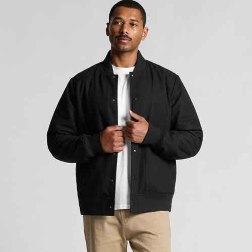 AS Colour Mens Felt Bomber Jacket