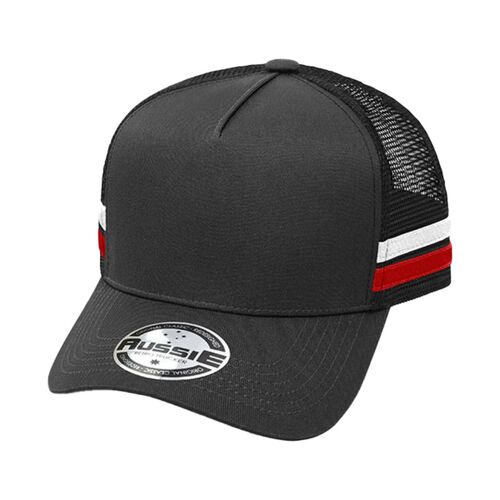 Kids A-Frame Striped Trucker Cap