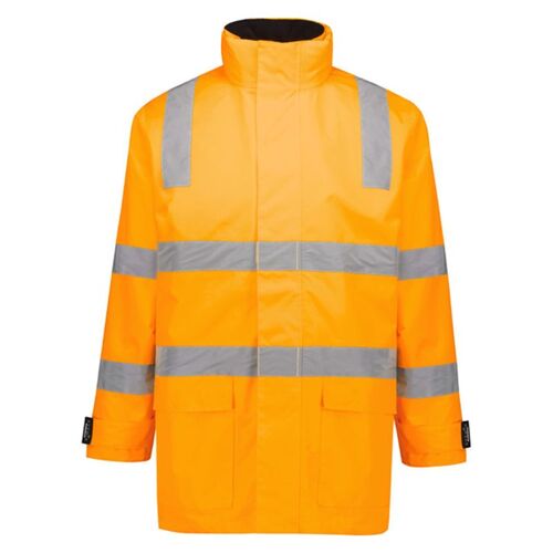 Unisex Hi Vis VIC Rail 4 In 1 Waterproof Jacket Thumbnail