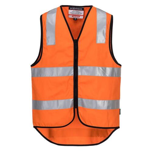 Hi-Vis Cotton Zipped Vest