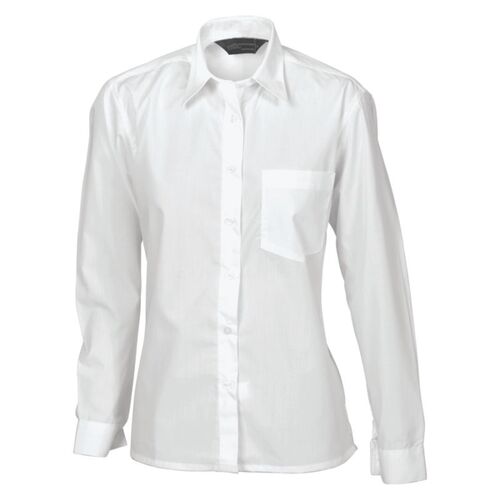 Womens Polyester Cotton Poplin Shirt Long Sleeve Thumbnail