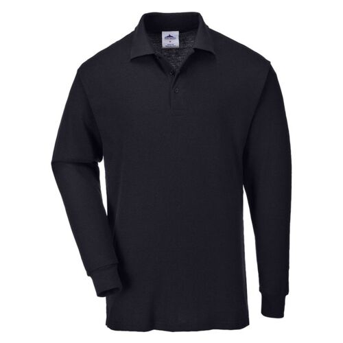 Mens Genoa Long Sleeve Polo Shirt Thumbnail