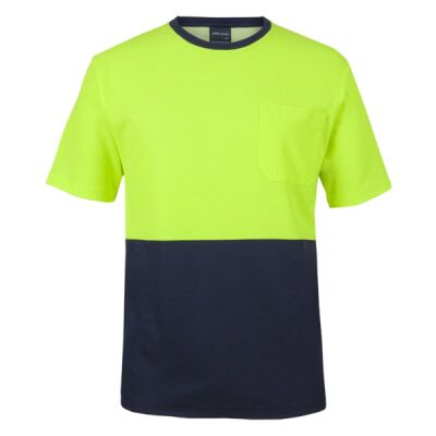 Mens Hi Vis Cotton Back Tee Thumbnail