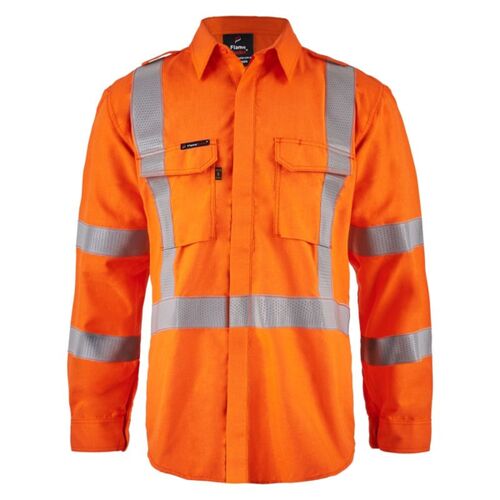 Flame Buster Mens HRC2 Open Front Rail Shirt