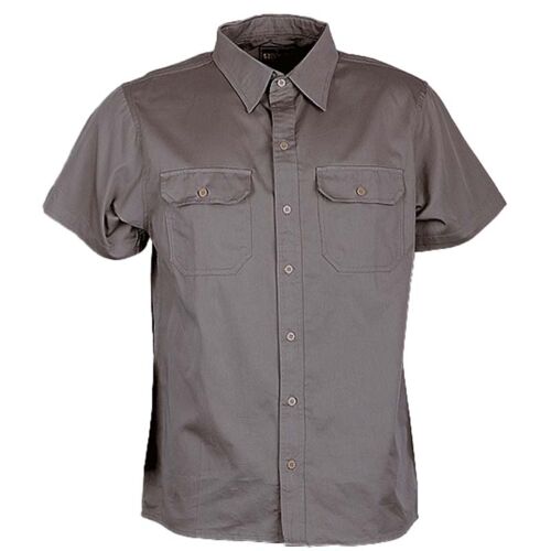 Unisex Adults Cotton Drill Work Shirt Short Sleeves Thumbnail
