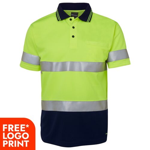 Mens Hi Vis Short Sleeve (D+N) Trad Polo Thumbnail