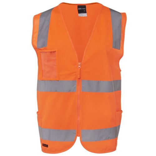Mens Hi Vis (D+N) Zip Safety Vest Thumbnail