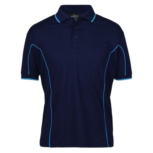 Mens Short Sleeve Piping Polo Thumbnail