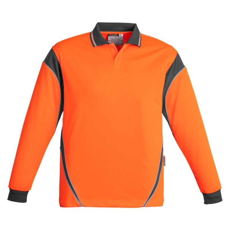Mens Hi Vis Aztec Polo - Long Sleeve Thumbnail