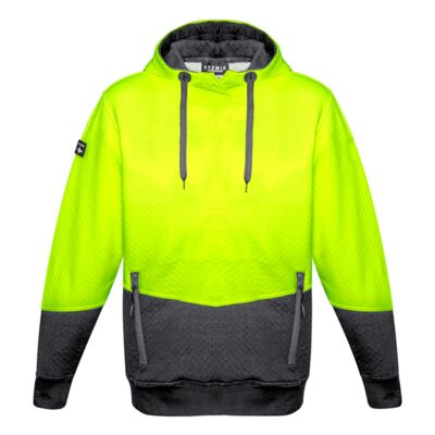 Unisex Hi Vis Textured Jacquard Hoodie Thumbnail