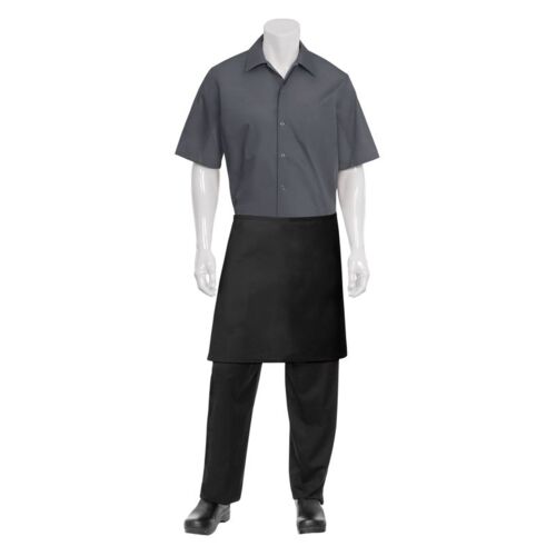 Half Black Apron No Pocket Thumbnail