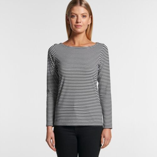 Womens Bowery Stripe L/S Tee Thumbnail