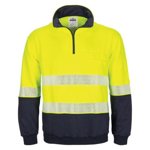 Segment Taped 1/2 Zip Fleecy Windcheater