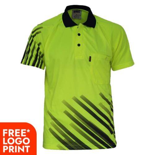 Hi Vis Sublimated Stripe Polo