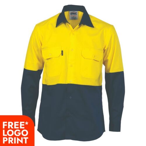 Two Tone Cotton Drill Shirt Thumbnail