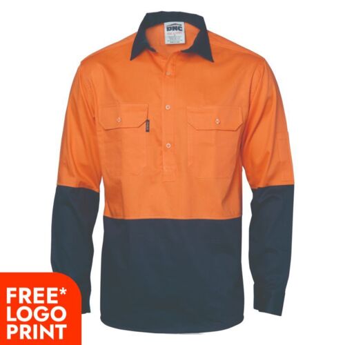 2 Tone Cool Breeze Close Front Cotton Shirt Thumbnail