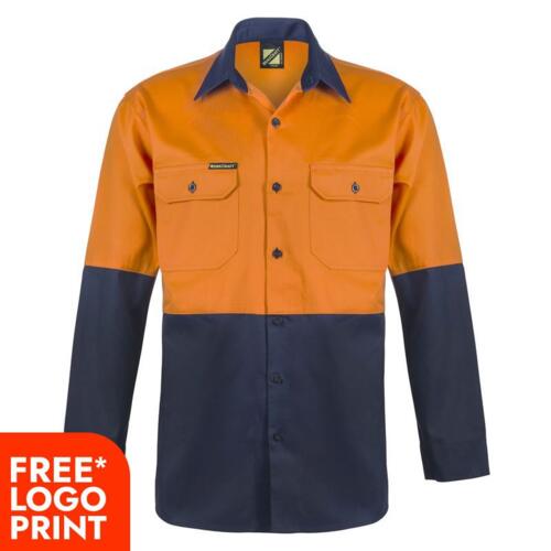 Mens Two Tone Long Sleeve Shirt