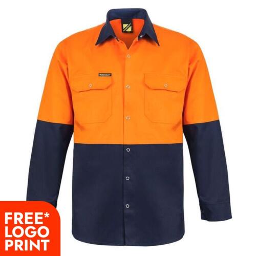 Mens Two Tone Long Sleeve Shirt With Studs