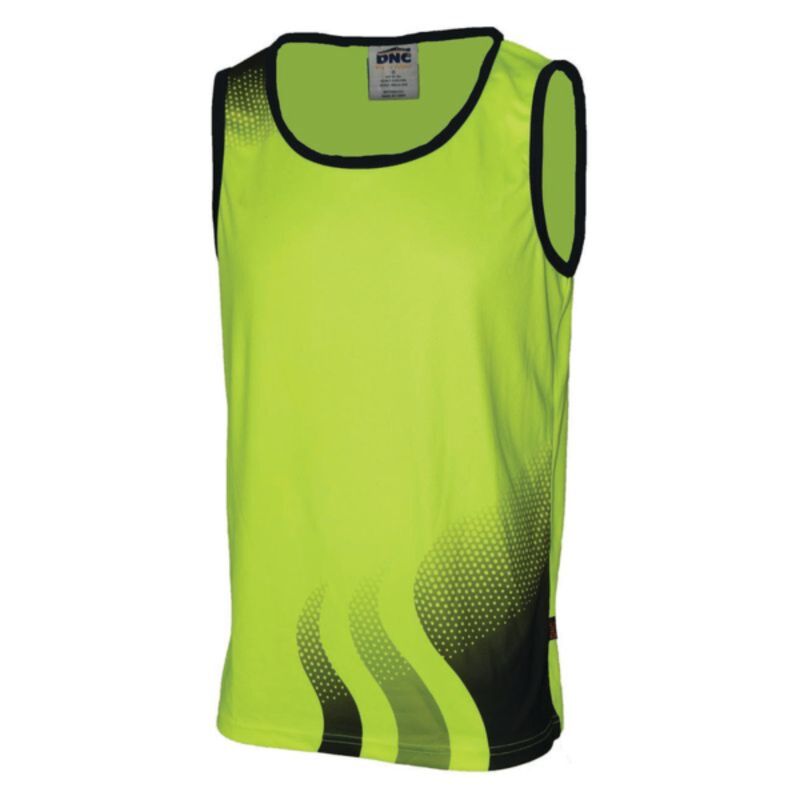 Wave Hi Vis Sublimated Singlet  Thumbnail
