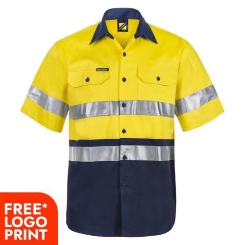 Mens Two Tone Short Sleeve Shirt With CSR Tape