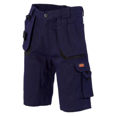 Duratex Cotton Duck Weave Tradies Cargo Shorts - with twin holster tool pocket Thumbnail