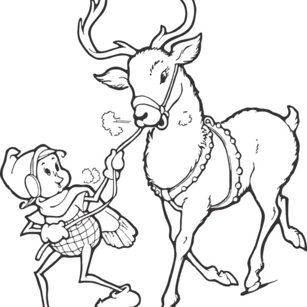 Elf and Reindeer 001 Thumbnail